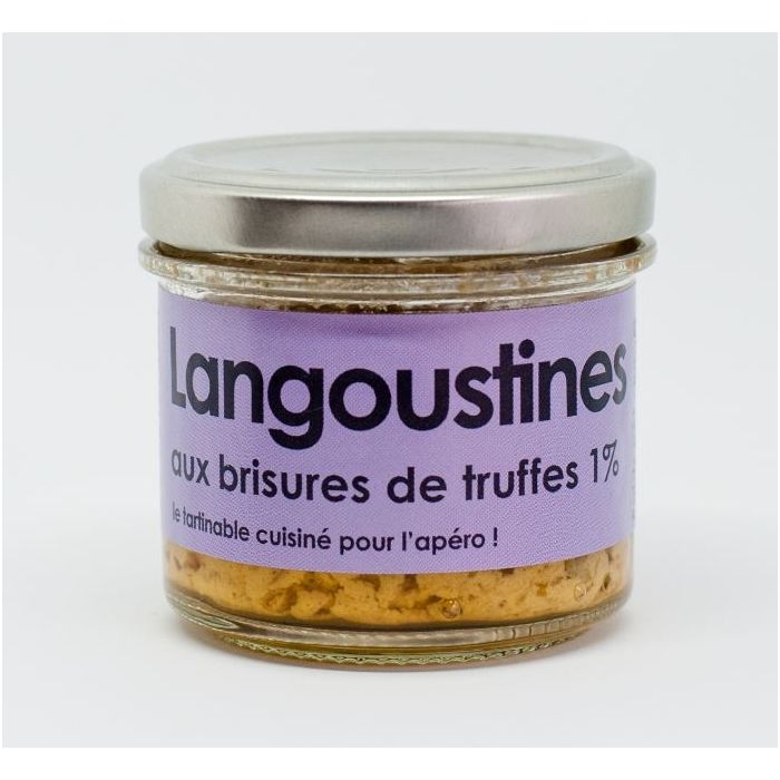 Rillettes Langoustine aux brisures de truffes - L'atelier du cuisinier - 80 g