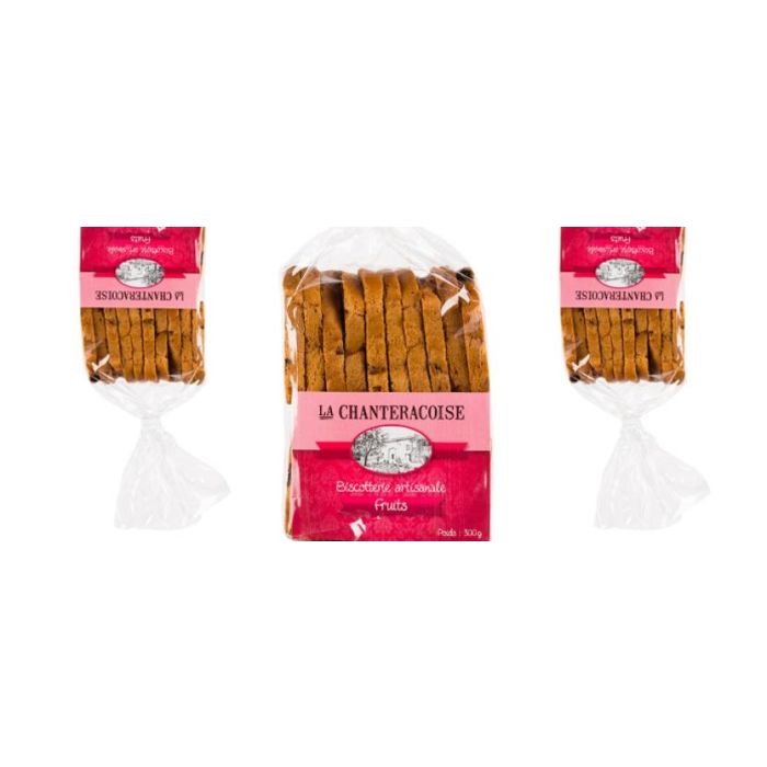 Biscottes artisanales aux fruits - La Chanteracoise - 300 gr