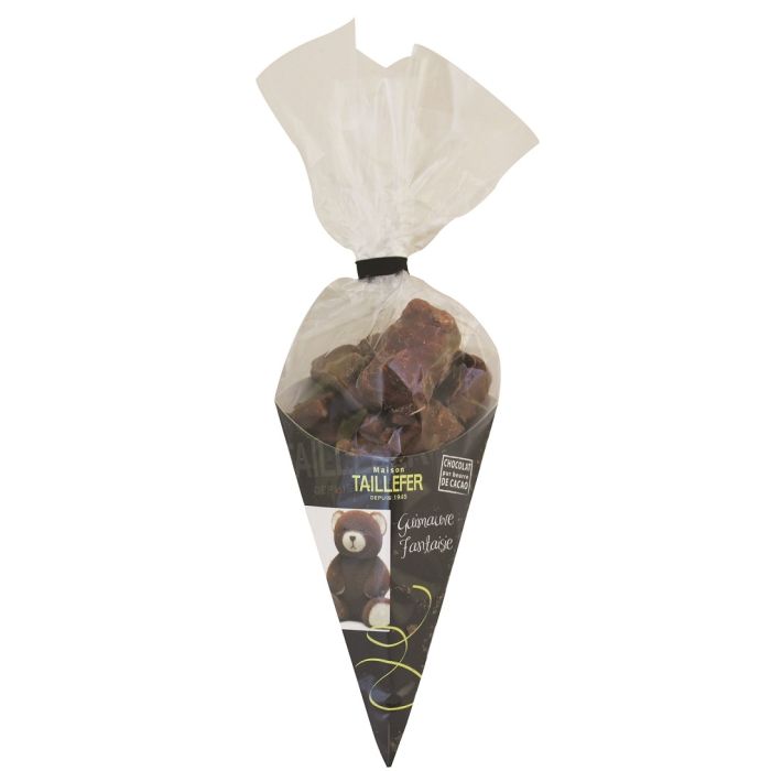 Nounours guimauve fantaisie en cornet - Maison Taillefer - chocolat au lait - 120 gr