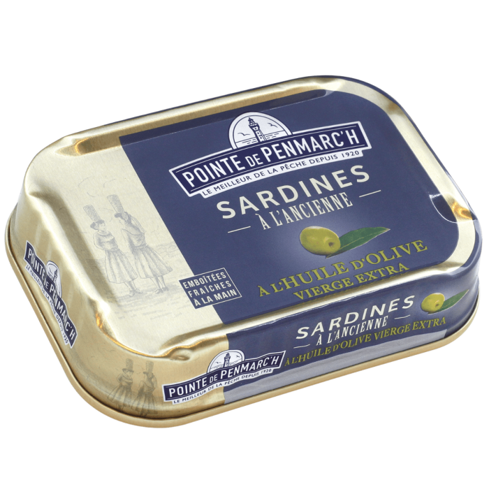 Sardines à l'ancienne à l'huile d'olive vierge extra - Pointe de Penmarc'h -115 gr
