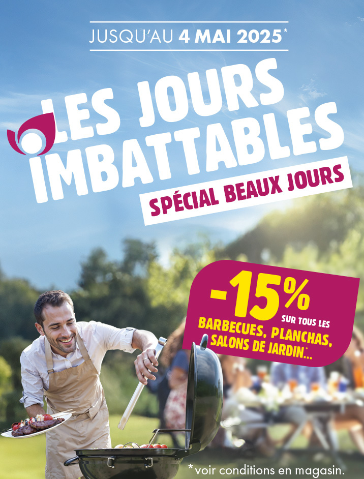 promotion mobilier de jardin et barbecue